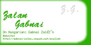 zalan gabnai business card